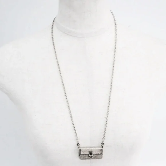 Fendi: Baguette Bag Silver Necklace *RARE* - Picture 5 of 10